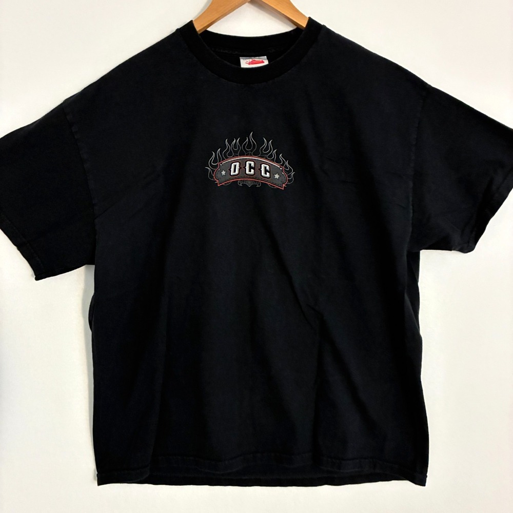 Vtg 2000s Orange County Choppers OCC Tennessee River Shirt XL Motorcycle Flames
